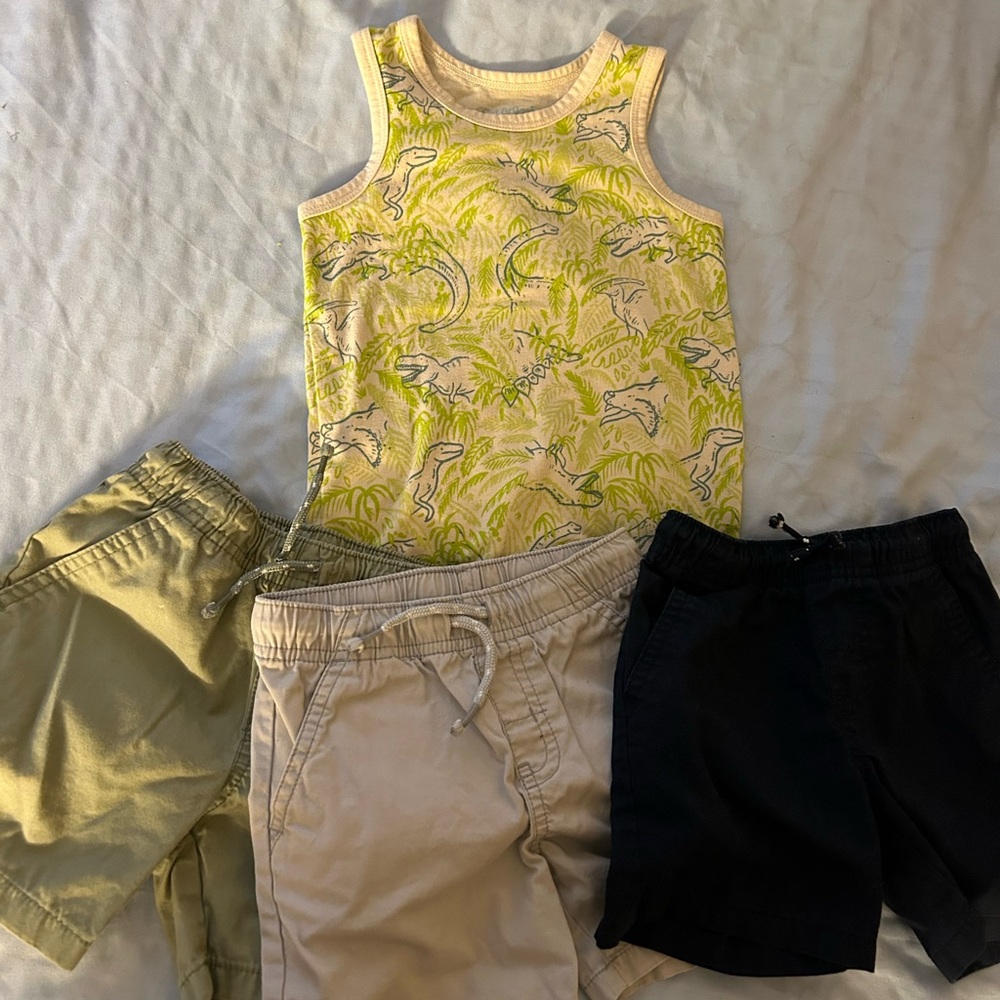 Bundle of tank top and shorts for toddler size 2T